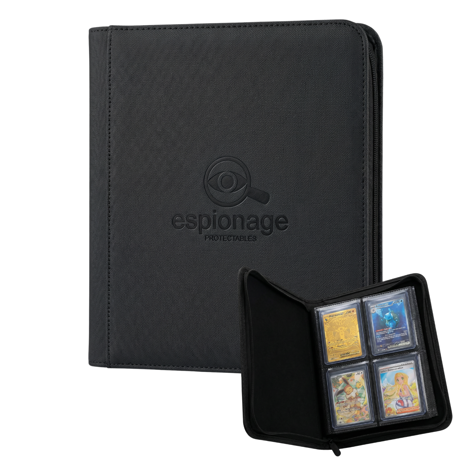4 pocket trading card binder Top Loader Black Colors:Black B30 Three Glorious Fighters Explore more Vault X Dueling 