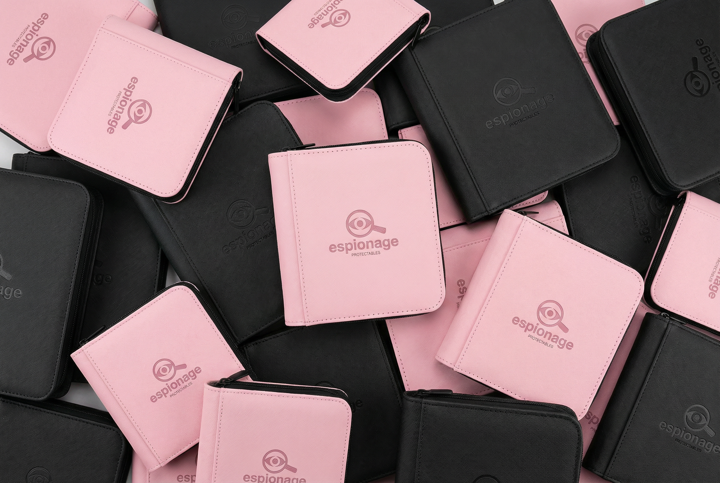 Espionage Protectables black and pink top loader binders